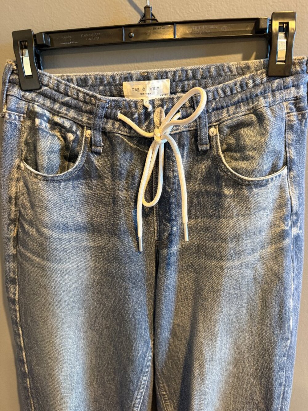 Rag & Bone Miramar Pull-On Wide Leg Cotton Terry Sweatpant Jeans XS